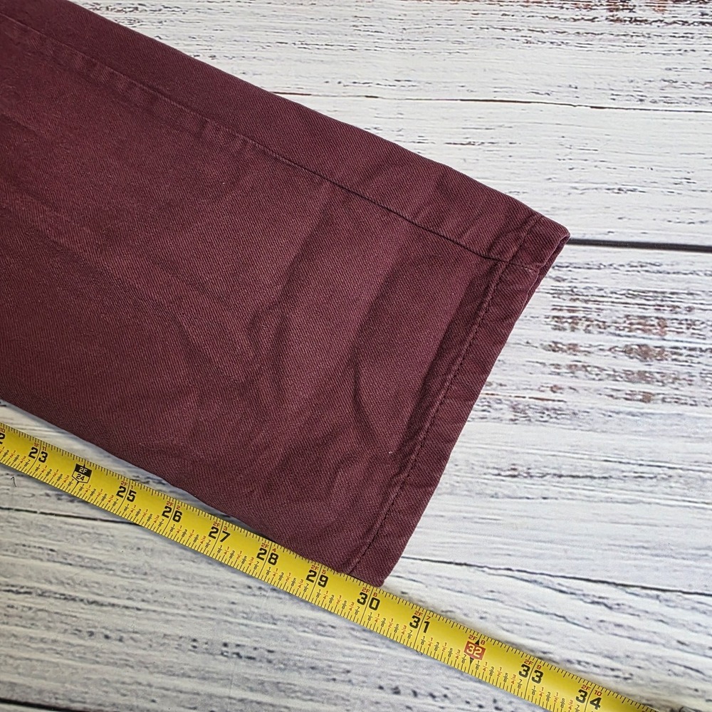 We The Free Free People Ziggy Denim Overalls Womens Medium Burgundy Straight Leg - Picture 8 of 8
